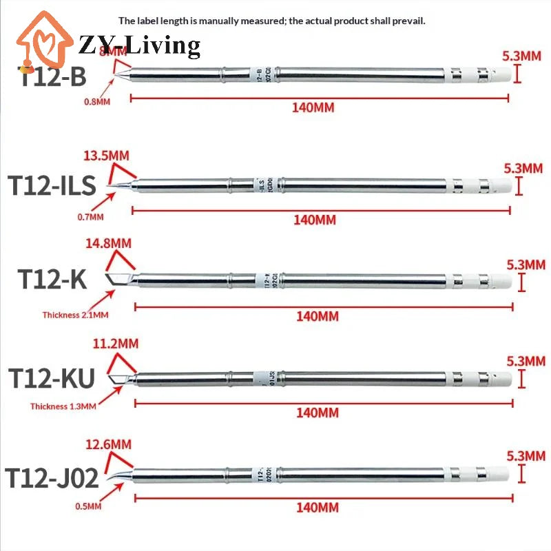 1PCS T12 I ILS J02 JL02 K KU Soldering Iron Tips For Hakko Fx951 DIY T12 Electric Soldering Iron Soldering Station Welding Tool Quake