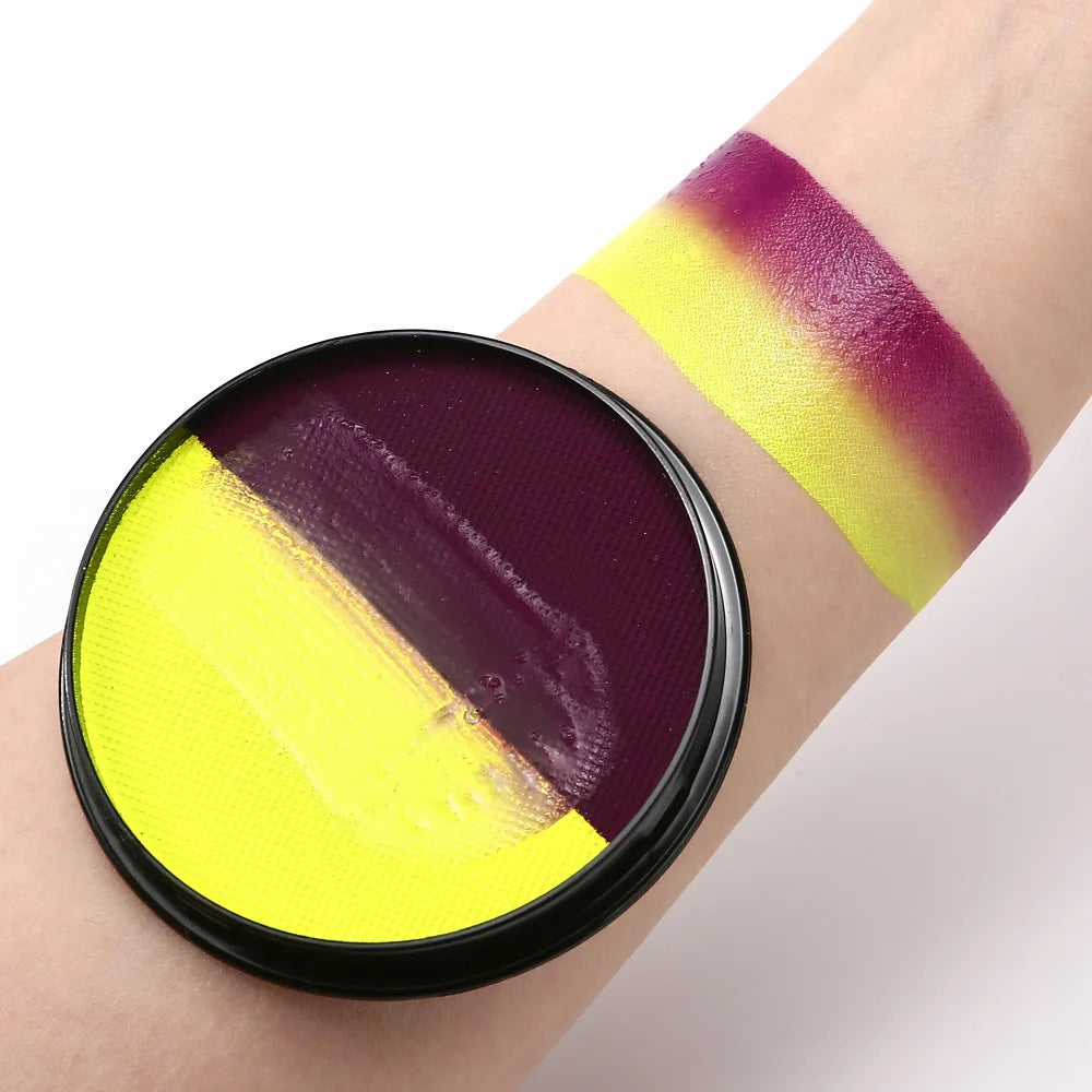 30g Double Color Water Based Body Face Paint DIY Body Painting For Cosplay Festival Opera Halloween Party Face Painting Makeup Quake 40