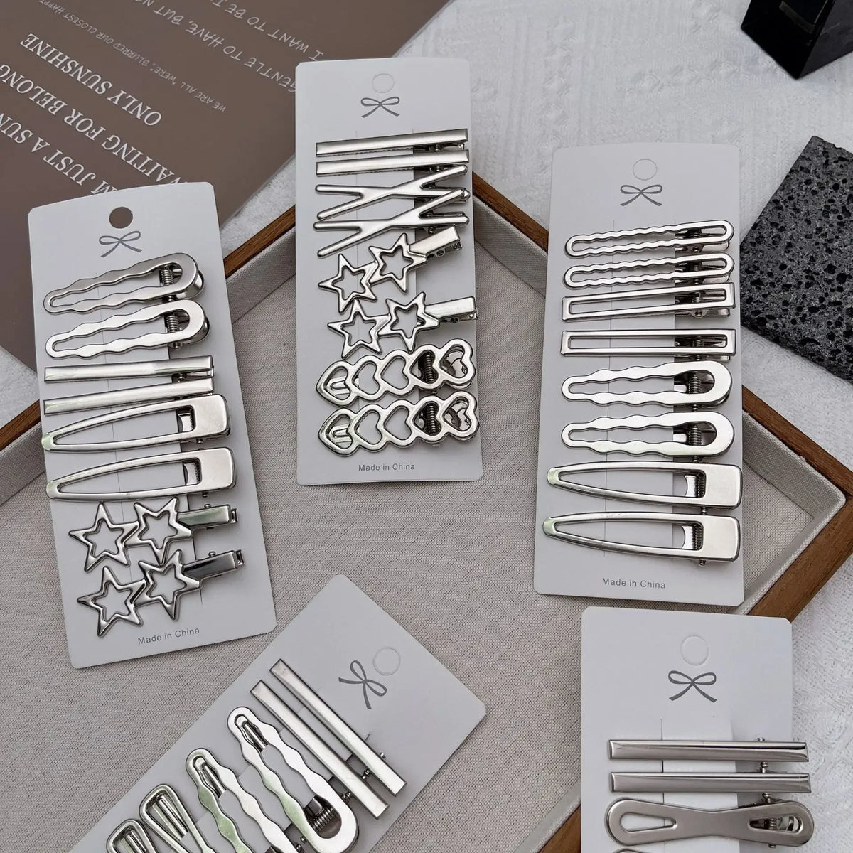 Sliver Metal Hair Clips Women Girls Y2K Duckbill Hairpin Personality Bangs Side Headwear Barrettes Hairclip Styling Accessories Quake