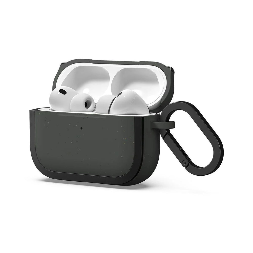 Custom TPU / Matte / Silver Protective Case with Hook for AirPods 4 Pro3 Pro Earbuds Charging Box Cover Quake