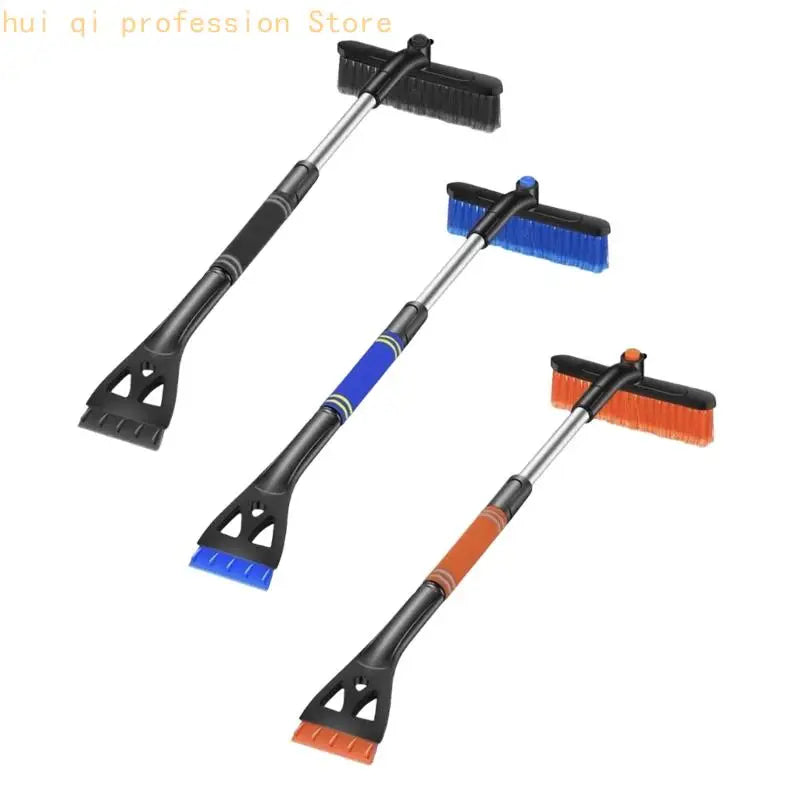 360 Rotatable Snow Brush Head ABS Ice Scraper With Ergonomic Grip For Vehicle Snow Removal H8WE Quake