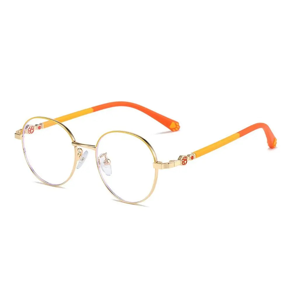 Blue Light Blocking Glasses for Kids Cute Cat Paw Pattern Optical Eyewear Children Boys Girls Anti Blue Rays Computer Goggles Quake 3
