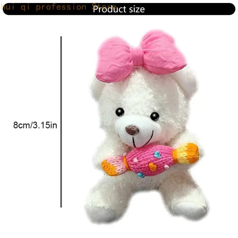 Playful Plush Bear Car Dashboard Accessories Gear Shifting Ornament Decorative Doll Suitable For Windshield Wiper Mirror H8WE Quake