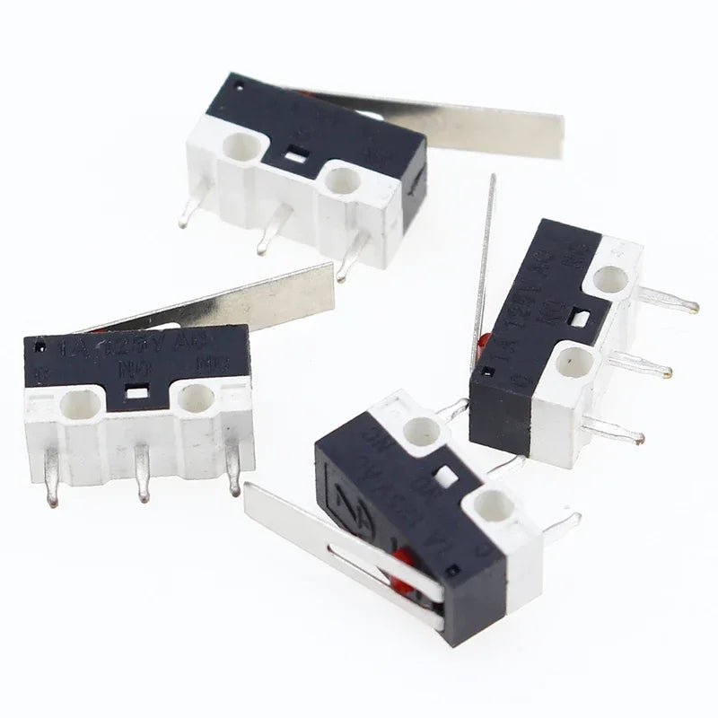 20-PCS/Lot Micro Switch Push Button Switch 3 Pin 1A 125V AC Mini Light Touch Switch for Mouse Quake