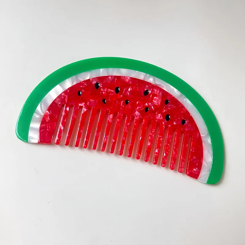 Wide Tooth Detangling Pocket Comb – Cute Animal Pattern
