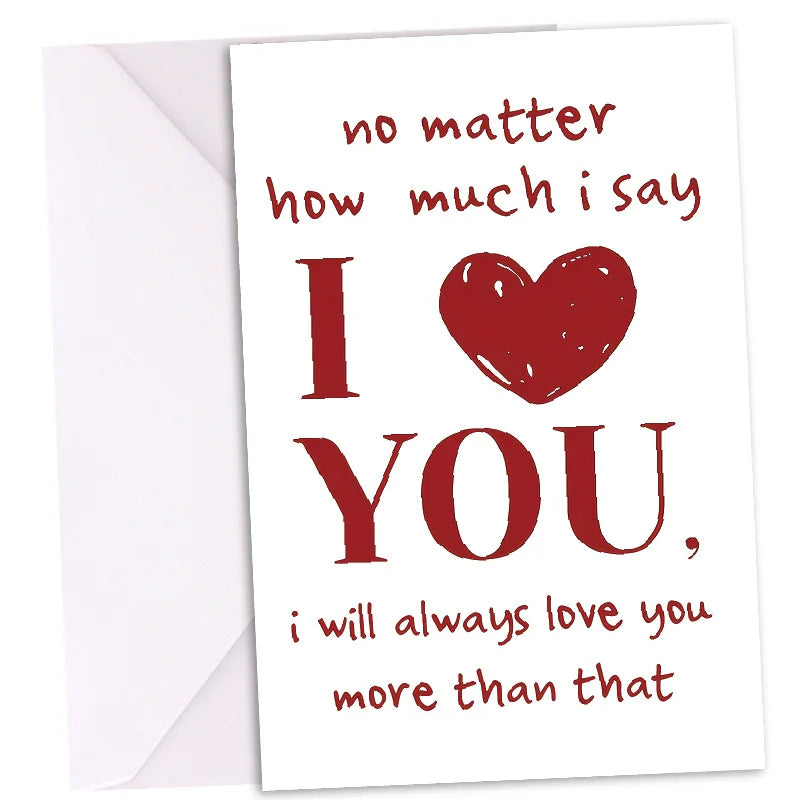 1 set Valentine's Day Greeting Cards Flower Shops Handwritten Flowers Baking Confession Souvenir Cards Instagram Style Quake white 10x15cm