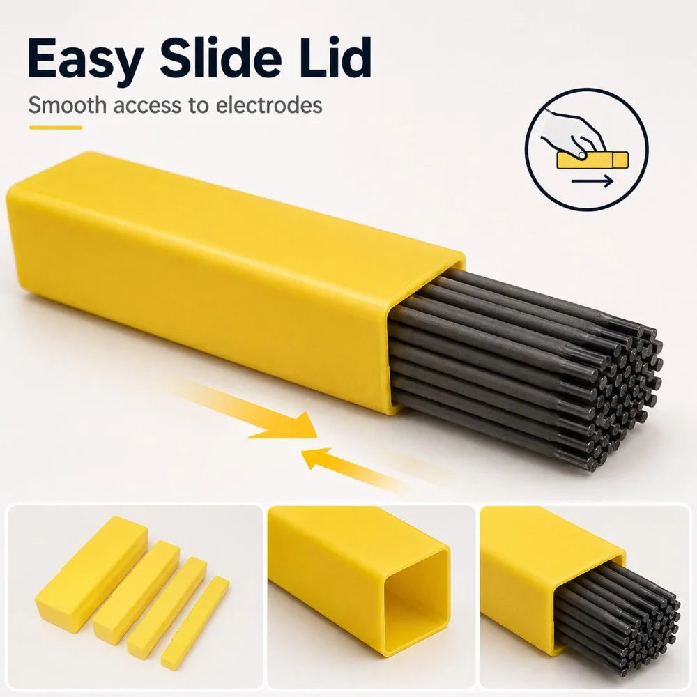 Large Capacity Welding Rod Storage Tube Home Welding Rod Moisture Protection Container Universal Plastic Welding Rod Storage Box Quake