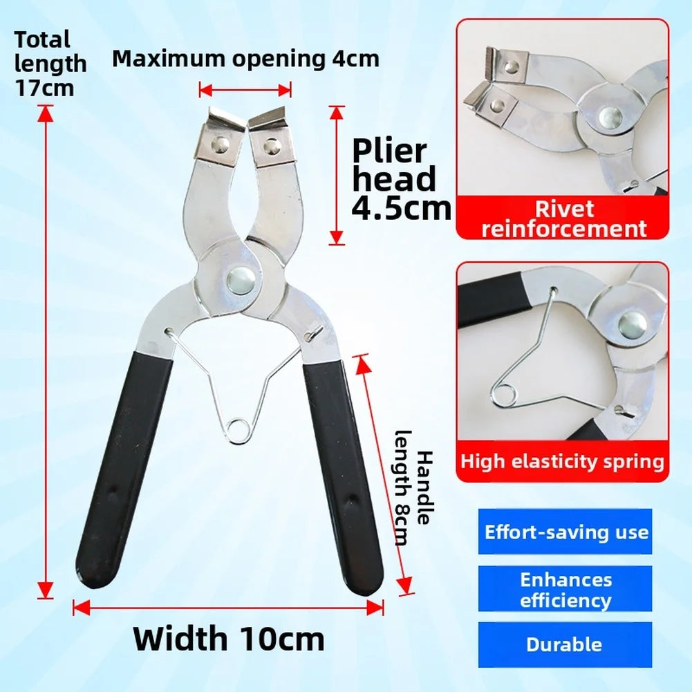 Stainless Steel Piston Ring Pliers for Car with High Tension Spring and Comfortable Handle for Reduced Fatigue Quake