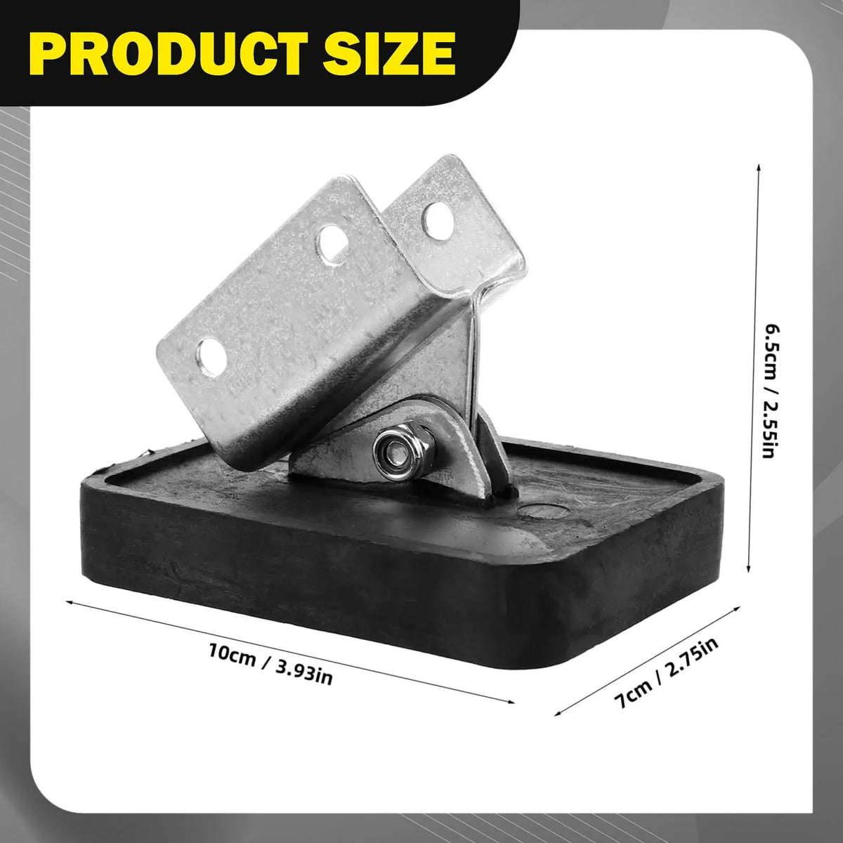 Extension Ladder Stop Mat Thick Rubber Iron Stabilizer Non Slip Floor Aid for Indoor Outdoor Maintenance Ladders Quake Default Title