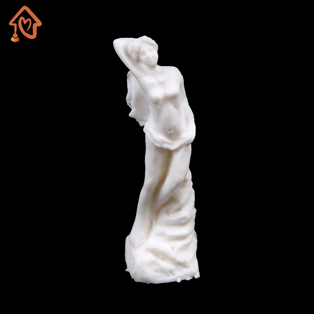 1Pc Miniature Dollhouse Accessories Scene Model Resin Goddess Statue Toy Girl Gift Quake
