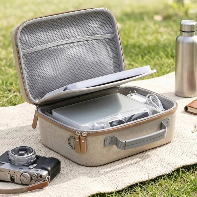 Hard Shell Photo Printer Case with Shaped Interior, Storage Case for 1S Small Printer, Accessory Pocket and Wide Opening K1KF Quake
