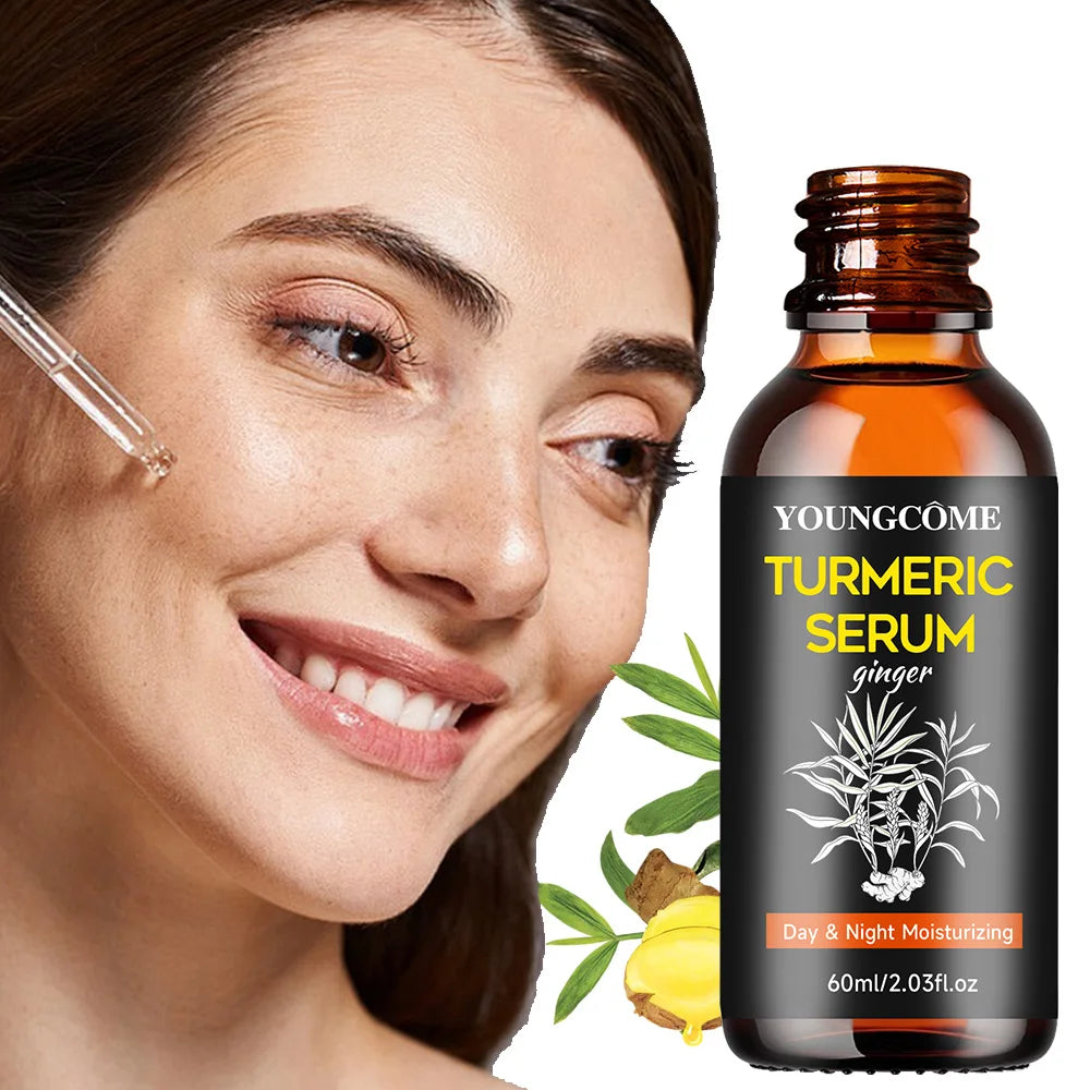 Turmeric Freckle Wrinkle Remover Face Serum Lifting Firm Fade Fine Lines Anti-aging Essence Whitening Brighten Nourish Skin Care Quake