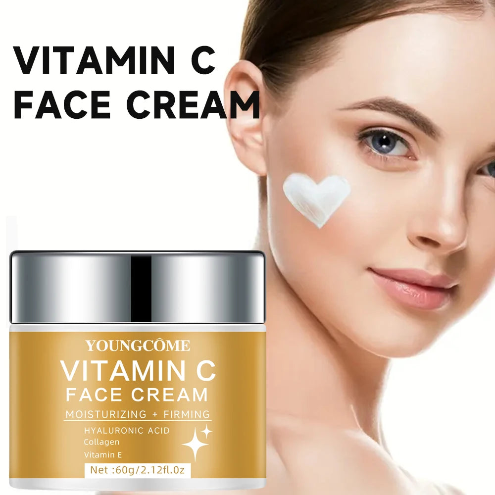 Vitamin C and hyaluronic acid skin care cream Anti Aging Firming Lifting Fade Moisturizing Brightening Skin Care Cosmetic Quake