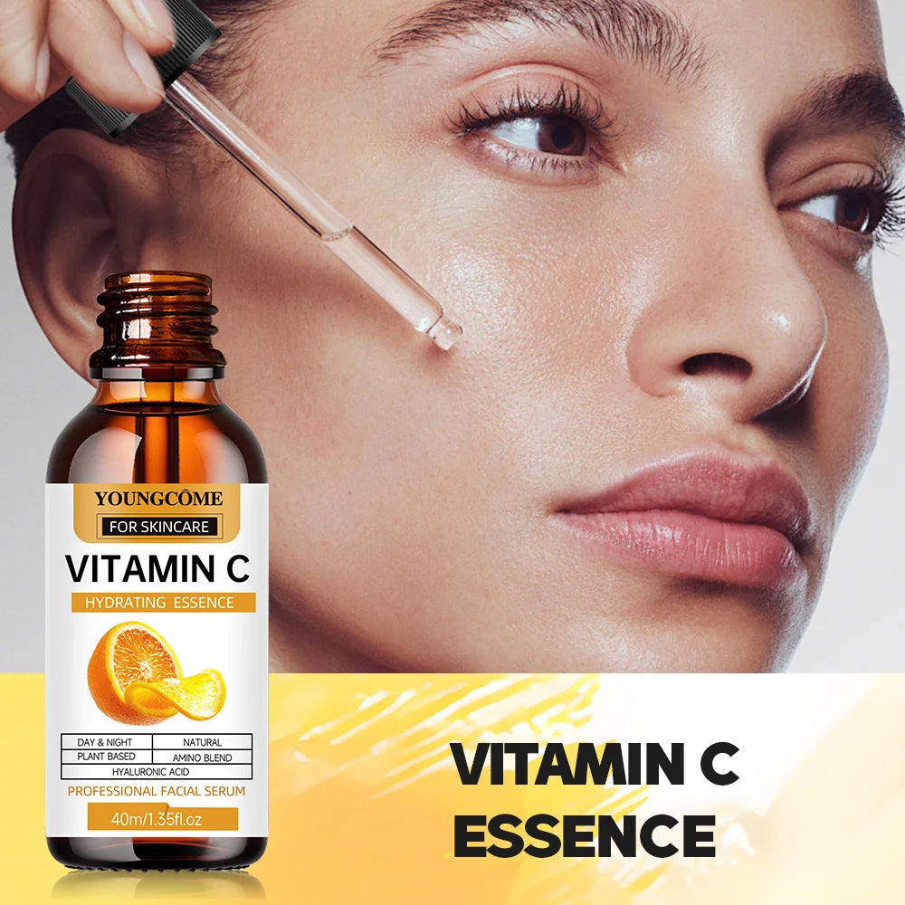 Vitamin C Facial Essence Dark Spot Remover Repair Anti-aging Essence Facial Skin Care Repair Collagen Nourish Skin Care Quake