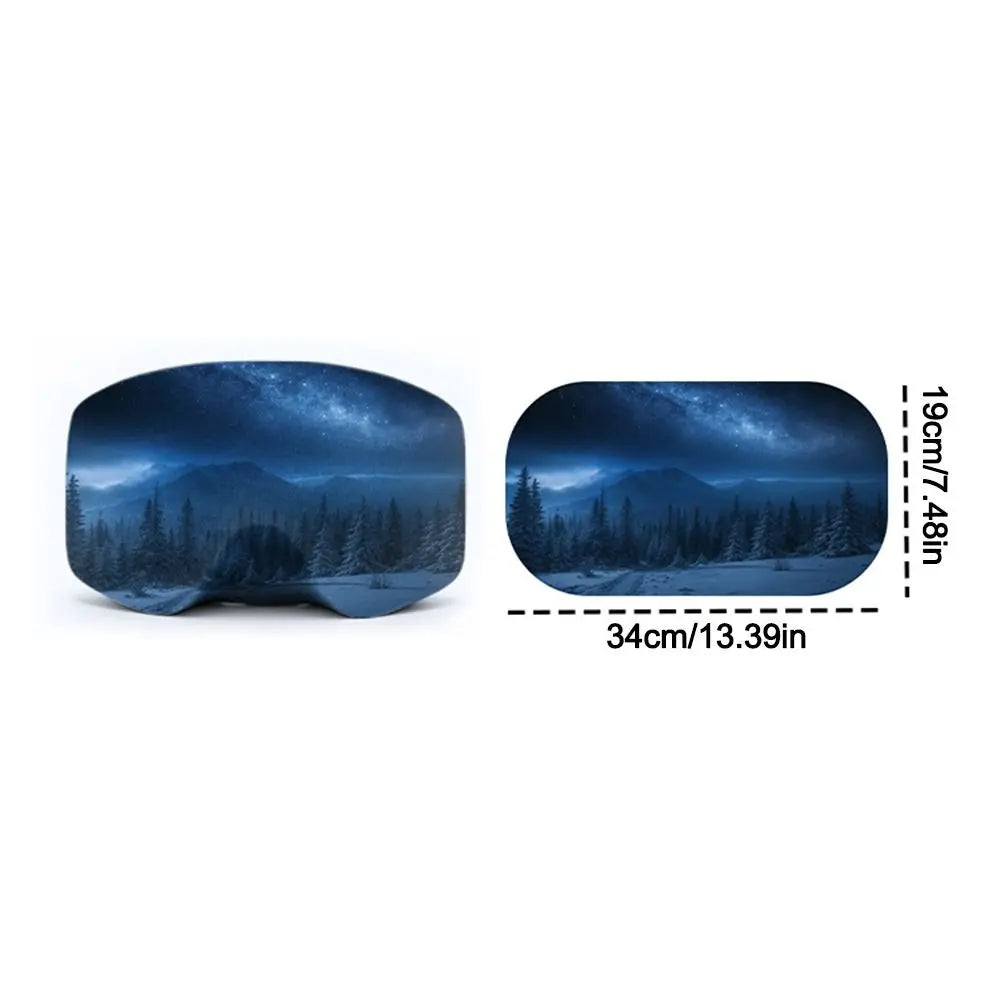 NEW Microfiber Material Ski Goggle Cover Scratch Protection 3D Snowboard Goggle Cover Dustproof Goggle Sleeve Ski Equipment Quake