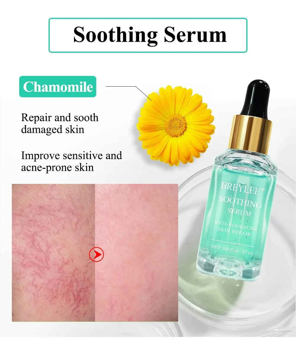 BREYLEE Retinol Face Serum Vitamin C Brighten Tone Essence Hyaluronic Acid Moisturizing Anti Aging Cream Firming Skin Care 17ml Quake Soothing Repairing