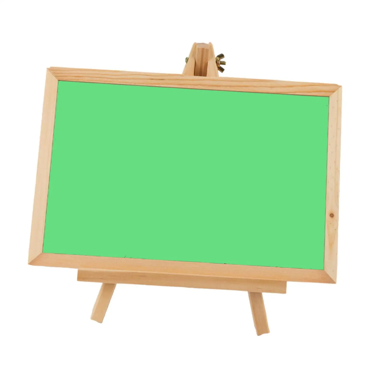 Wood Chalkboard Sign with Easel Stand for Coffee Shops Tabletop Menu Board Quake Green