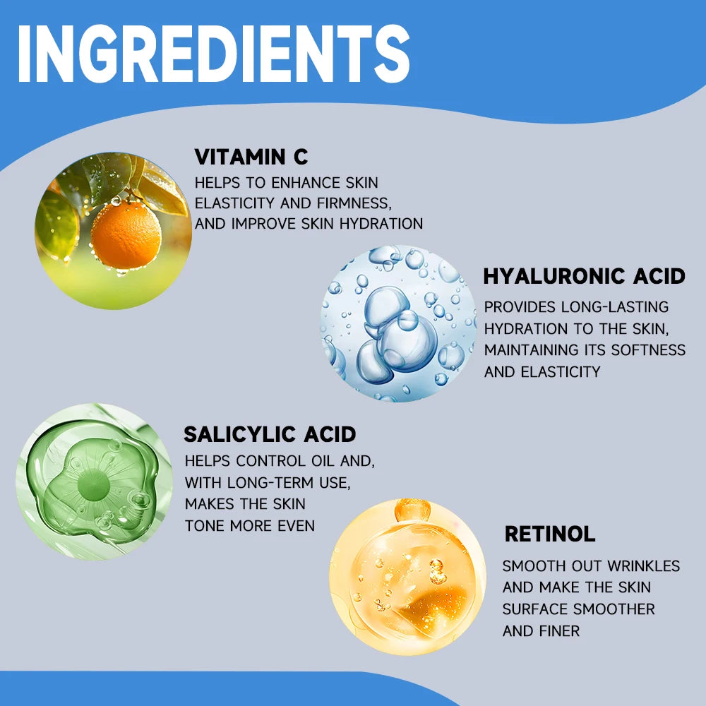 Hyaluronic Acid Serum Anti -Wrinkle Collagen Instant Tightening Fade Fine Lines Hydrating for Plumping Moisturizing Nourishing Quake