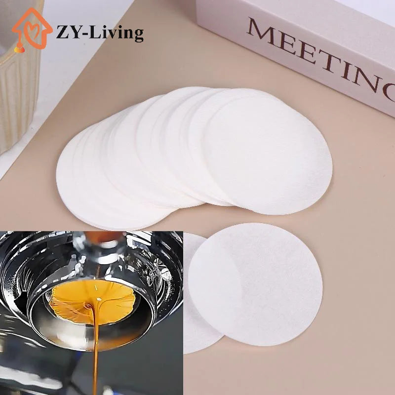 Barista Coffee Paper Filter Unbleached 51mm 53mm 54mm 58mm 100/500Pcs For Home Office Professional Espresso Machine Quake