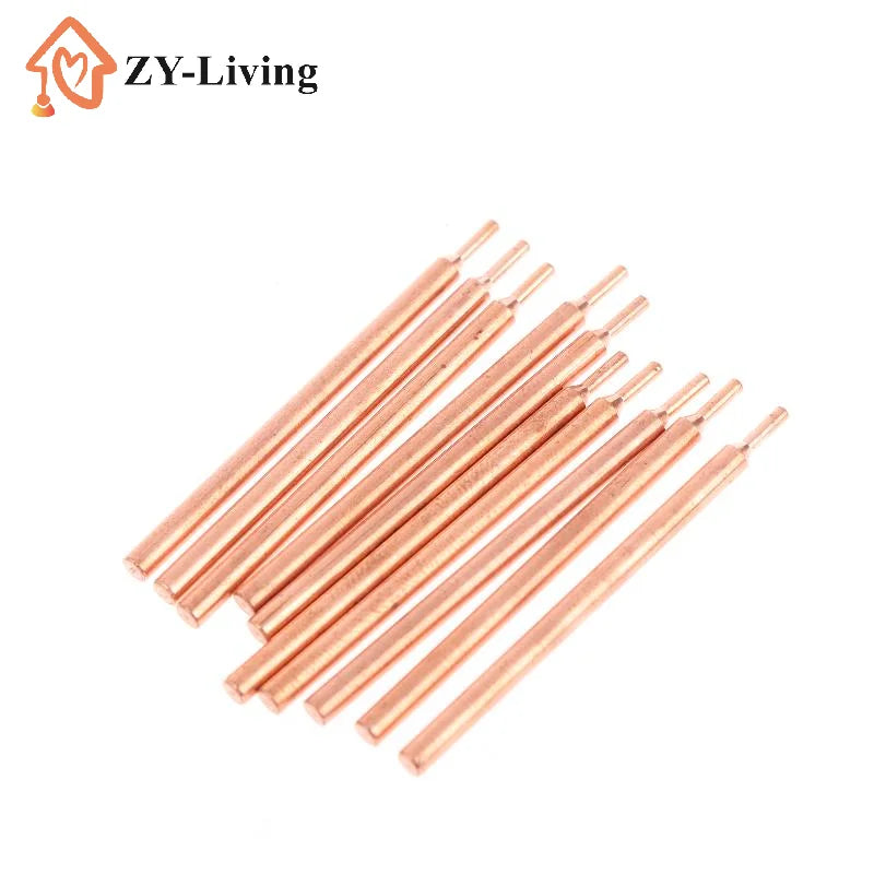 2/5/10Pcs 3MM Purple Copper Oxide Electrode Head 18650 Power Battery Double Head Spot Welding Needle Quake