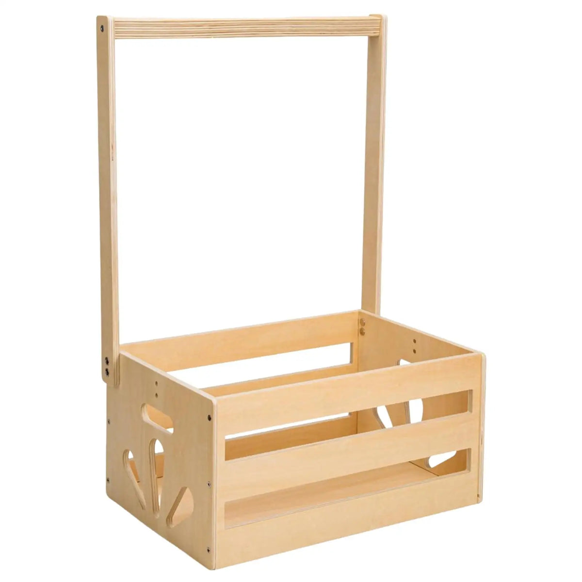 Wooden Baby Shower Crate Closet DIY Baby Basket with Handle Baby Storage Crate Hamper for Clothes Outfits Diapers Toys Wipes Quake Default Title