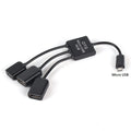 OTG 3/4 Port Micro USB Power Charging Hub Cable Spliter Connector Adapter For Smartphone Computer Tablet PC Data Wire Quake Micro USB