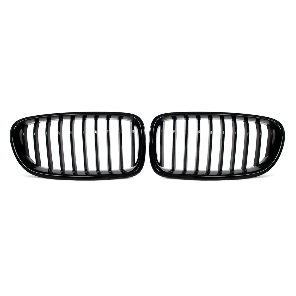 For BMW 5 Series F10 F11 M5 2010-2016 Car Styling Single Line Grille Kidney ABS Front Hood Racing Grill Black Auto Accessories Quake