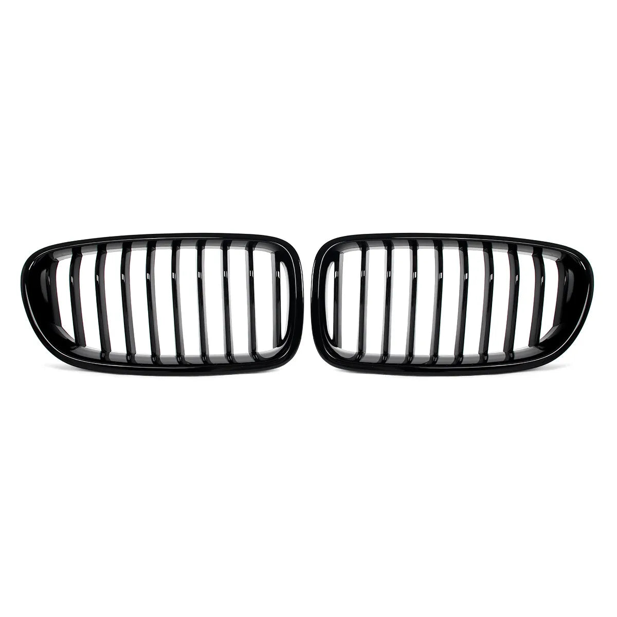 For BMW 5 Series F10 F11 M5 2010-2016 Car Styling Single Line Grille Kidney ABS Front Hood Racing Grill Black Auto Accessories Quake