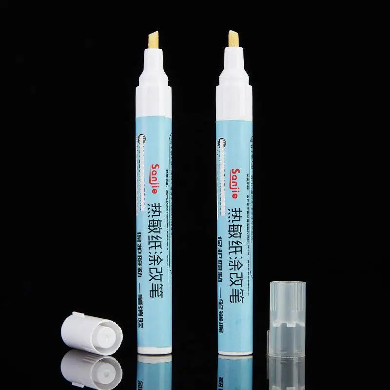 Thermal Paper Eraser Pen Parcel Label Data Correction Courier Shopping Bill Thermal Paper Eraser Pen Privacy Protection Pen Quake 2pcs