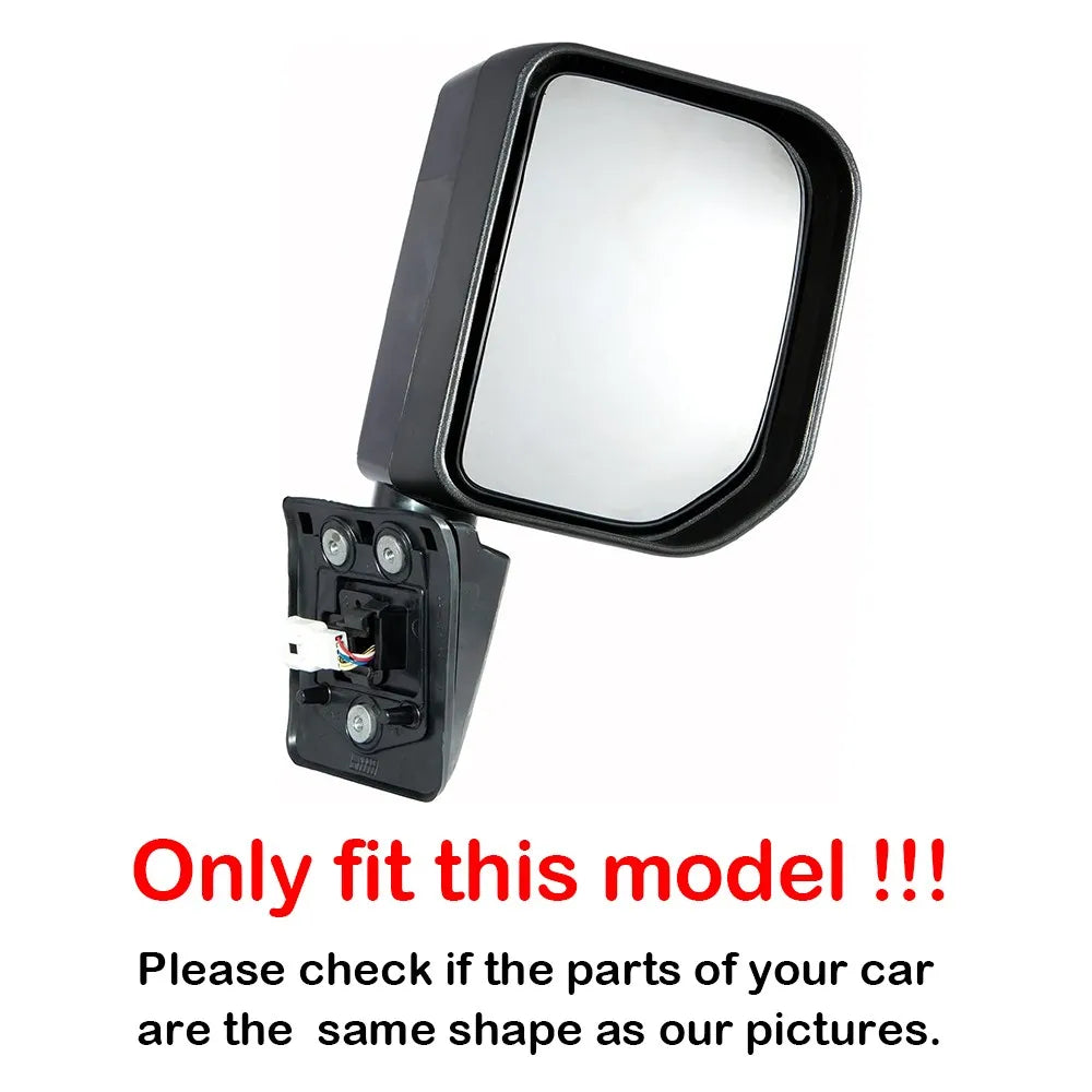 For Toyota FJ Cruiser 2007-2014 1x Left Right Side Rear View Lens Split Mirror Heated Door Glass Rearview Accessories Vehicle Quake