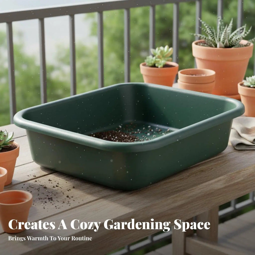 Garden Workstation Tray Multiuse Cleanup Friendly for Small Spaces Quake