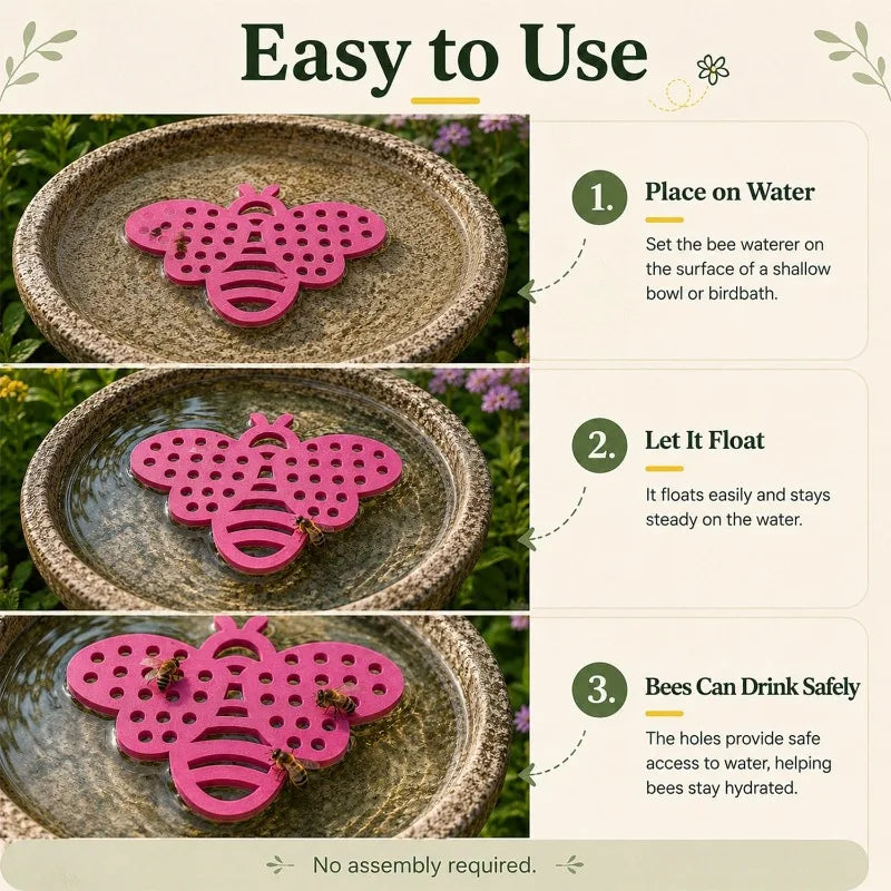 10/1PCS Floating Tray Bee Watering Station EVA Foam Insect Waterer Safe Drinking Tools for Bees & Butterflies Garden Supplies Quake