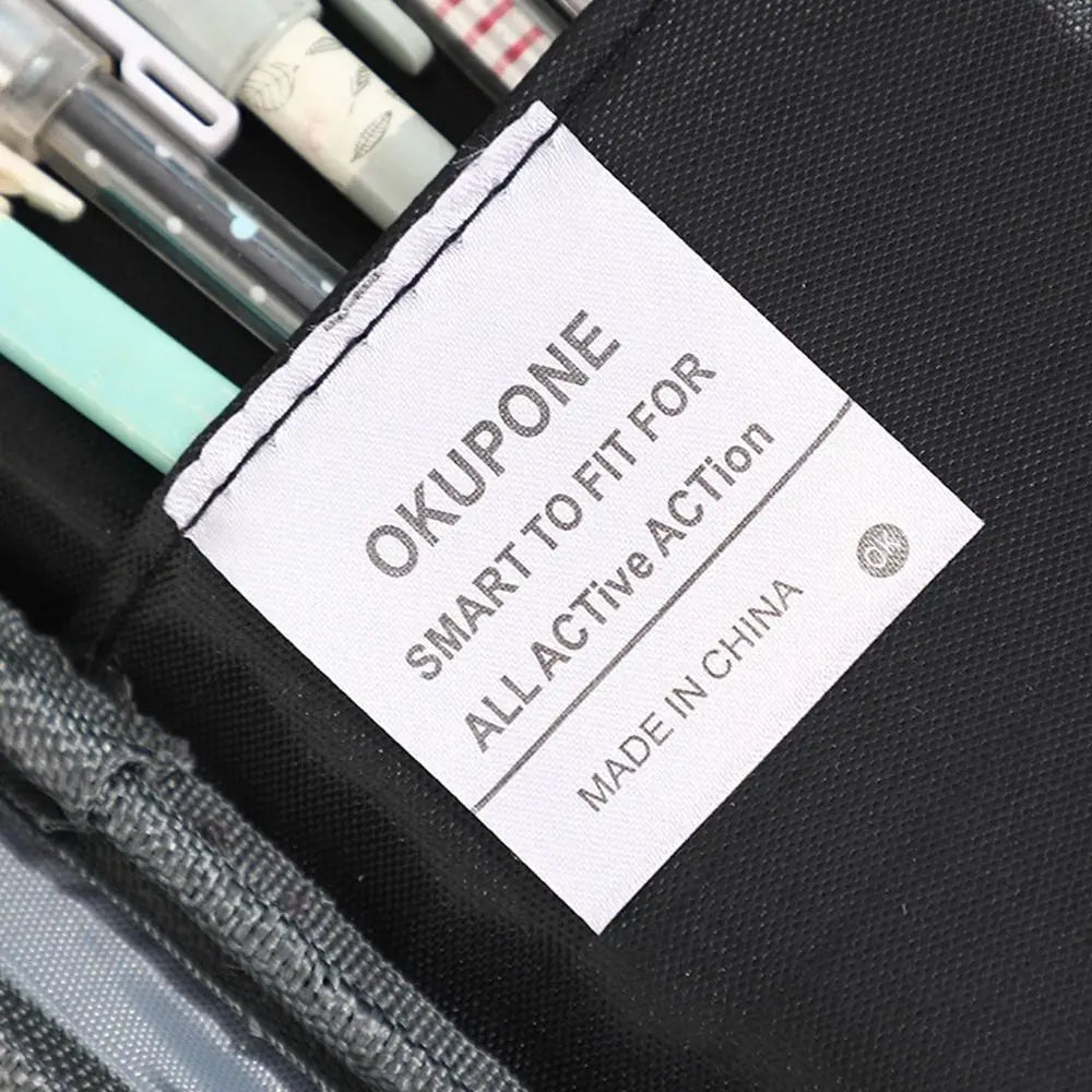 New Oxford Pen Bag Ultra-thin Portable Stationery Pouch Multi-functional Stationery Organizer Students Gift Quake