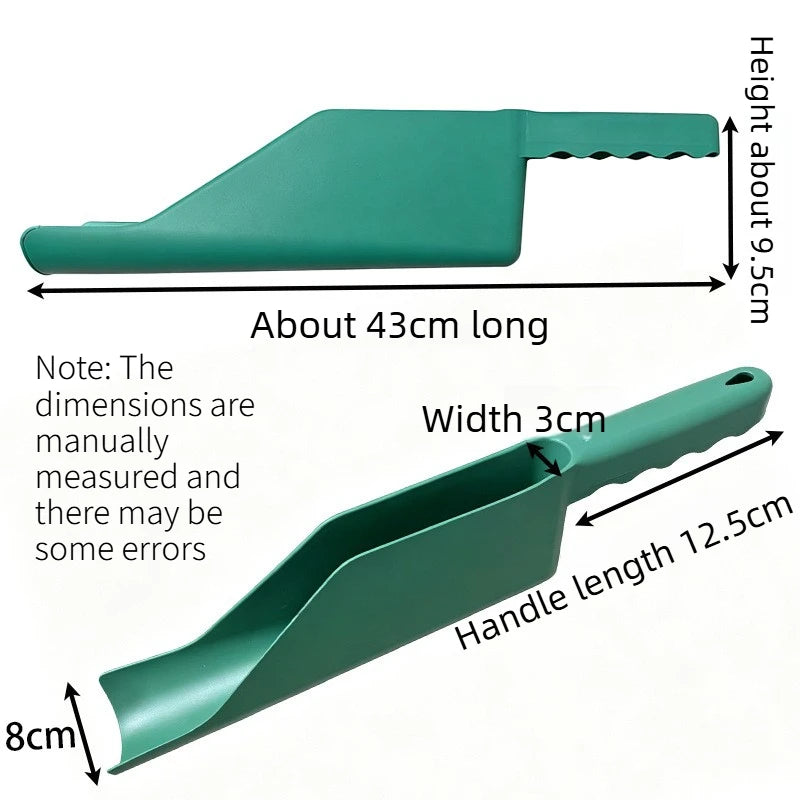 Plastic Gutter Scoop Large Capacity Roof Rain Gutter Cleaning Shovel for Removing Leaves Garden Eaves Debris Cleaning Tool Quake