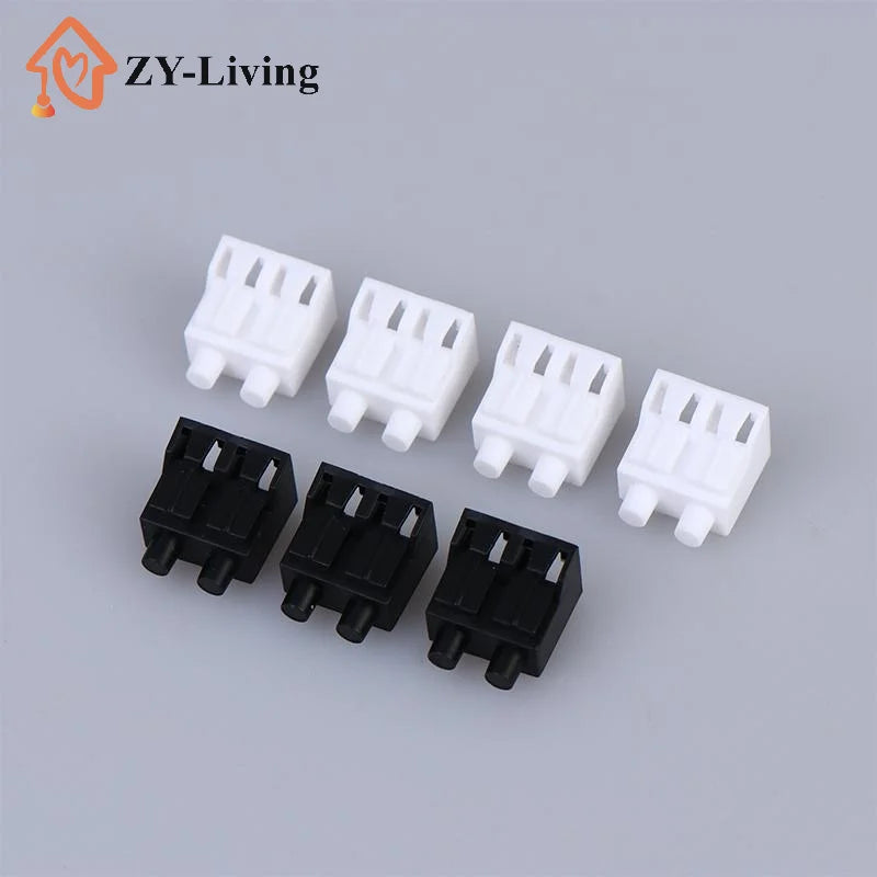 10pcs LC Duplex Fiber Optic Tool Dust Cover Connector, Dust Protective Cap For Optical Patch Cord Cable Quake