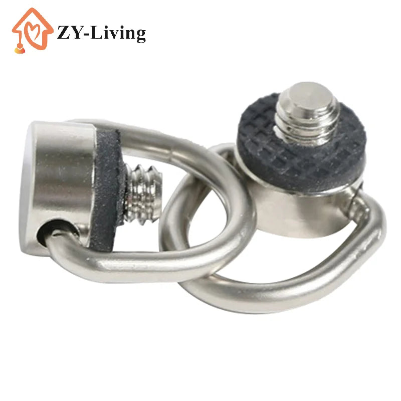 1/4 Inch D Ring Strap Screw Quick Release Plate Adapter Camera Photography Accessory Quake
