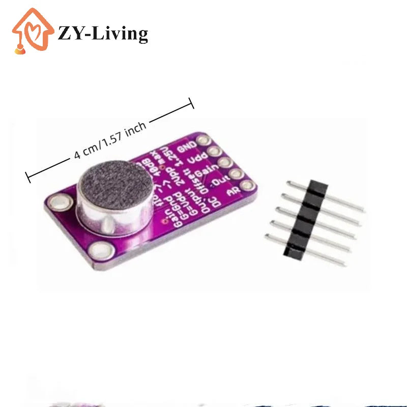 MAX4466 Microphone AGC Amplifier Board Sound Sensor Module Auto Gain Control Attack For GY-MAX4466 PCB Board Diy Kit Quake