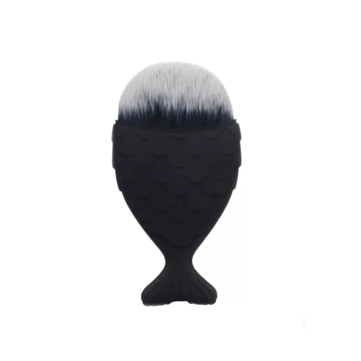 Foundation Cosmetic Fish Brush Blush Brush Mermaid Shape Professional Face Makeup Brush Makeup Tool Kit Powder Nail Art Tool Quake black