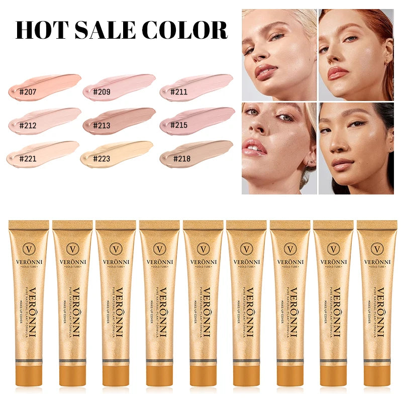 Long-lasting waterproof and sweatproof concealer with natural nude Maquiagem Liquid Concealer Beauty Face Cosmetics Makeup Base Quake