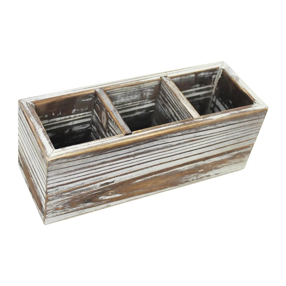 Wood Pen Holder Vintage Desktop Storage for Desktop Bedside Table Countertop Quake Brown