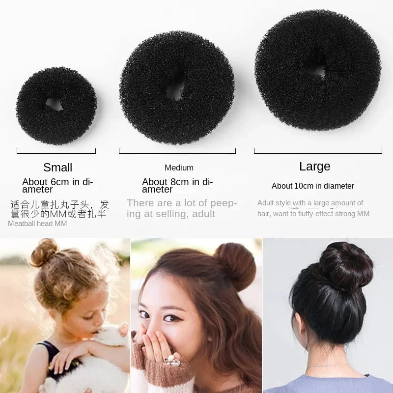 Magic Hair Bun Maker Donut Foam Sponge Easy Big Ring Hair Styling Tools Products Hairstyle Women Girls Hair Accessories Quake