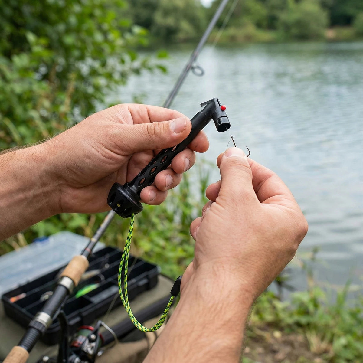 Magnetic Rigging Tool Make Fly Tying Simpler Multifunctional Fishing Line Threader Works With Most Hooks Tippets And Fly Styles Quake