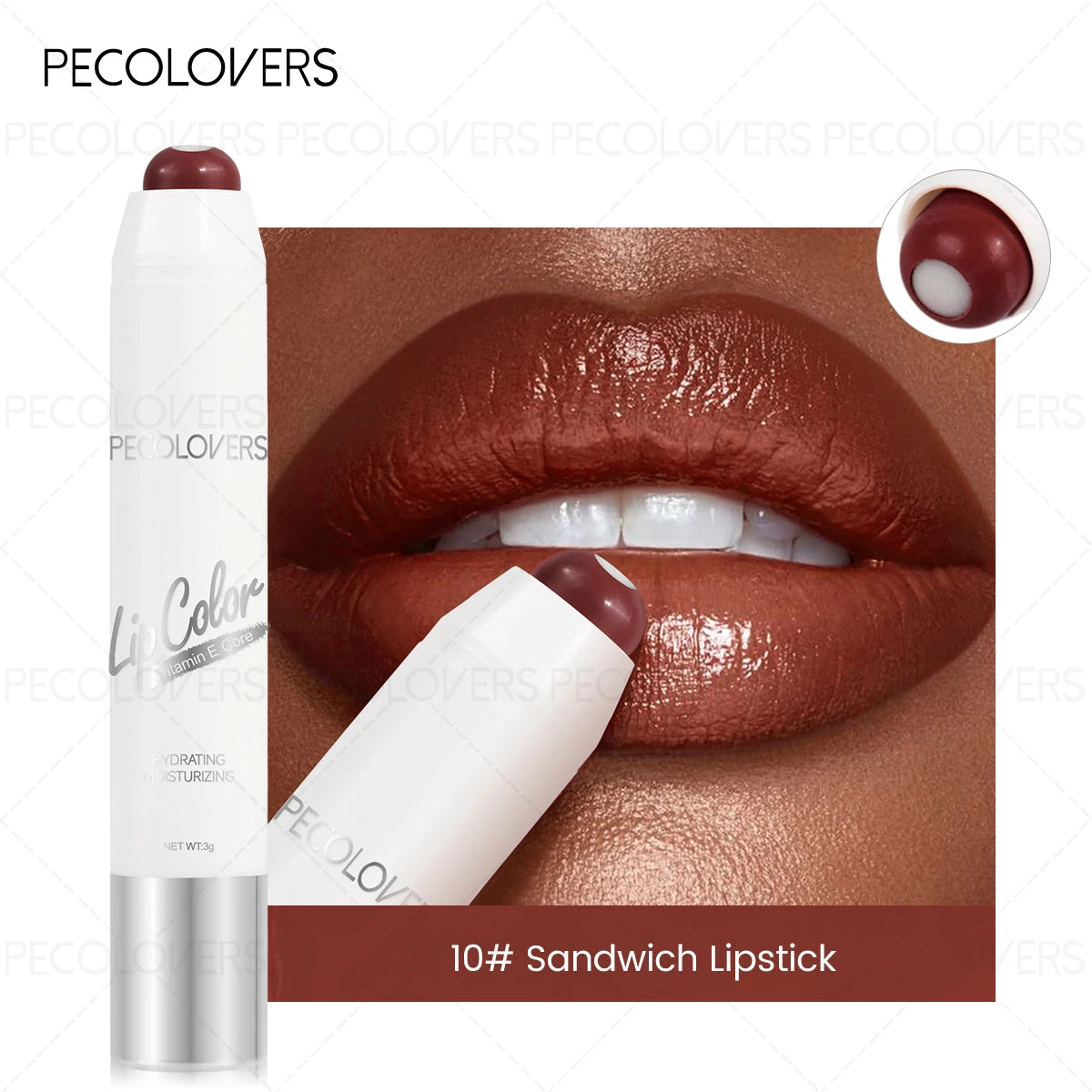 1PC Pinch Mouth Red Pen, Moisturizing Lipstick, Multi Color Selection, Suitable for Various Makeup Looks, Lip Cosmetics Quake 10