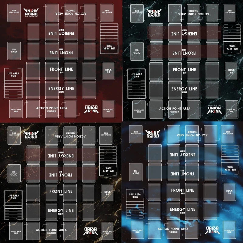 Union Arena Game Mat 2-Player Tournament Rubber Playmat Customized Non-Slip Large Size Gaming Battle Mat for Card Anime Game TCG Quake