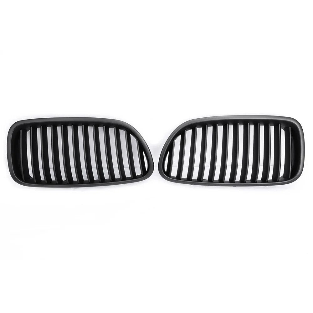 For BMW 5 Series F10 F11 M5 2010-2016 Car Styling Single Line Grille Kidney ABS Front Hood Racing Grill Black Auto Accessories Quake Matte Black