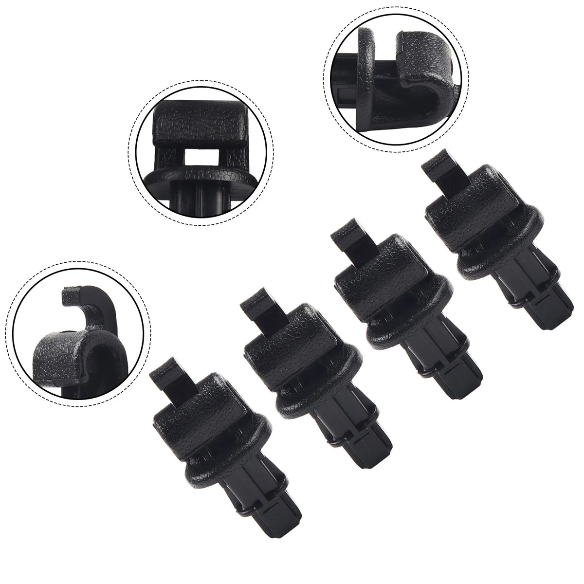 Black Sun Shade Hook Clip Kit for Honda Odyssey 20052010 Sliding Door Perfect Replacement for Rear Sliding Door Quake A