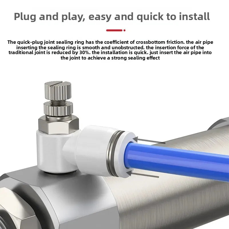 Pneumatic quick connect connector SL /SA 4 6 8 10 12mm M5 "1/8" 1/4 "3/8" 1/2 air speed regulating valve Accelerator valve Quake