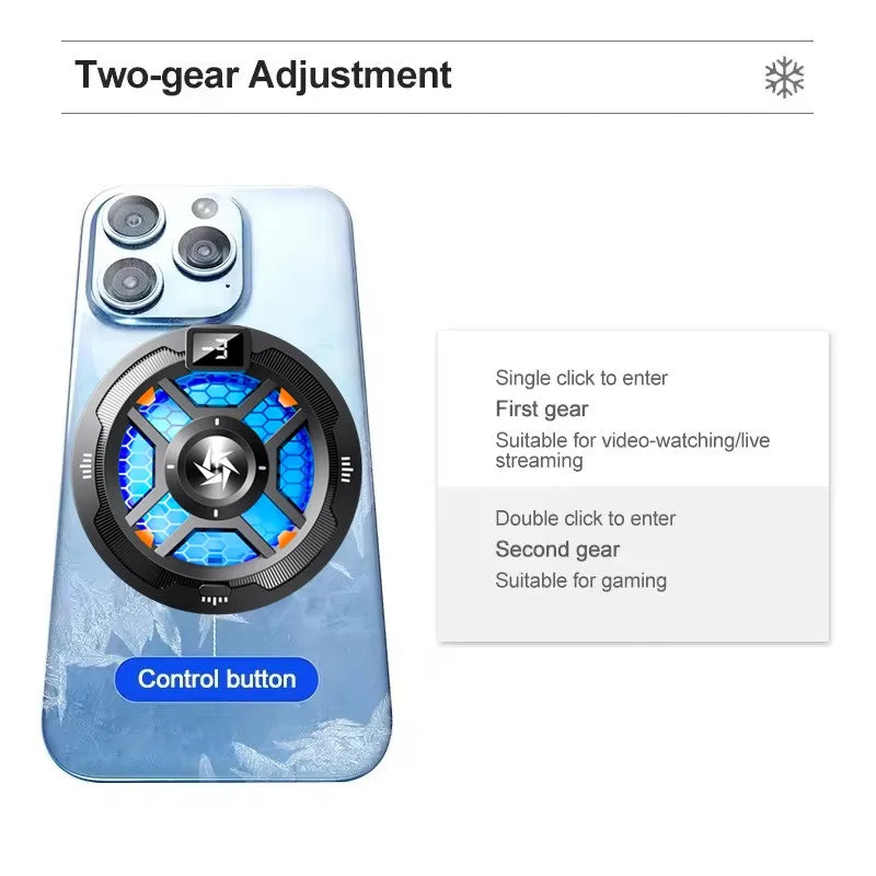 SL18 TEC Cooler Magnetic phone cooler with temperature display for iPhone Android phone tablet game cooler cooling fan Quake