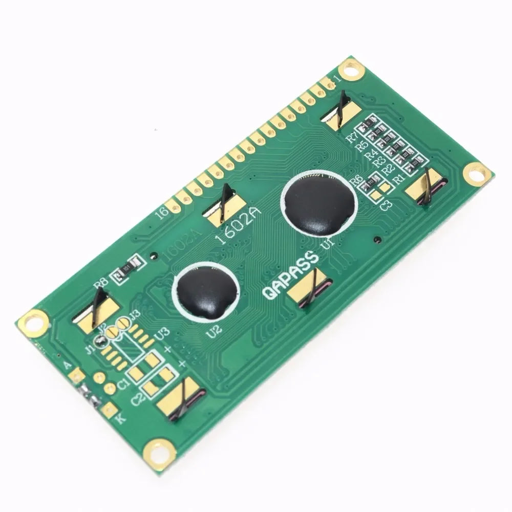 Blue Green Screen 16x2 Character LCD Display Module HD44780 Controller Blue Black Light LCD1602 1602 Module Quake
