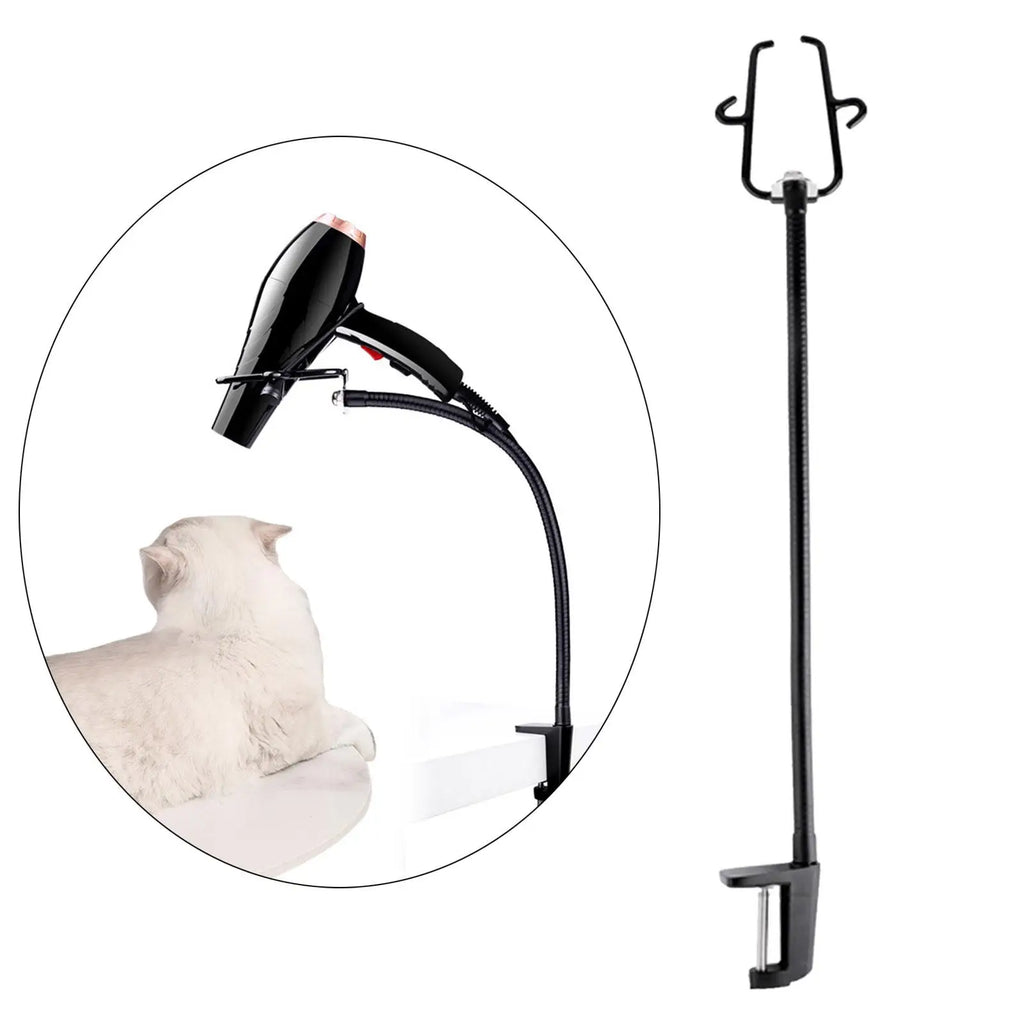 Hair Dryer Stand Adjustable Clamp Mount for Countertop Dog Grooming Table Quake